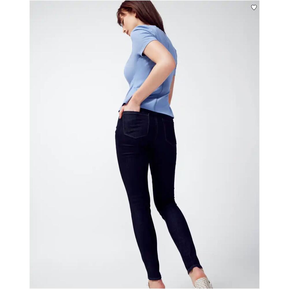 WHBM High-Rise Dark Rinse Sculpt Skinny Ankle Jeans Size 0 Short NWOT👖✨👖 - Picture 3 of 16